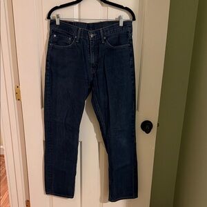 Levi's 32x30 Men's Straight Leg Jeans in Deep Blue